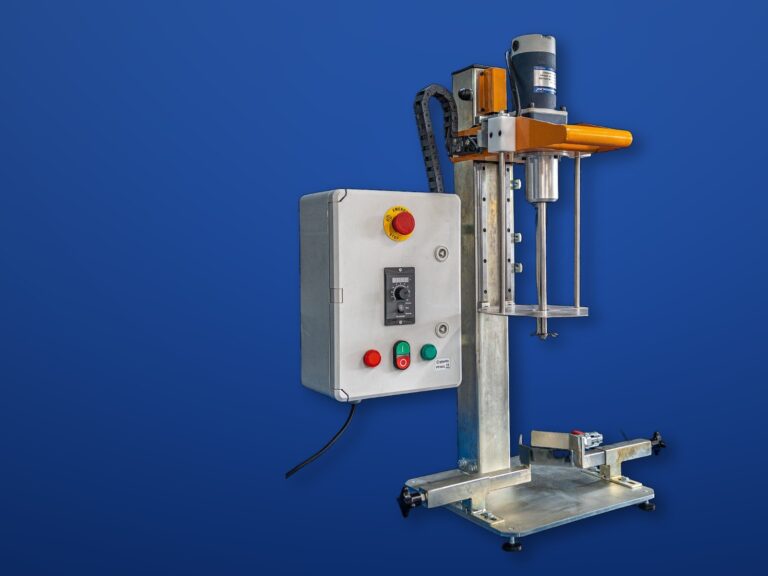 Elevador con mini-agitador para laboratorio y muestras