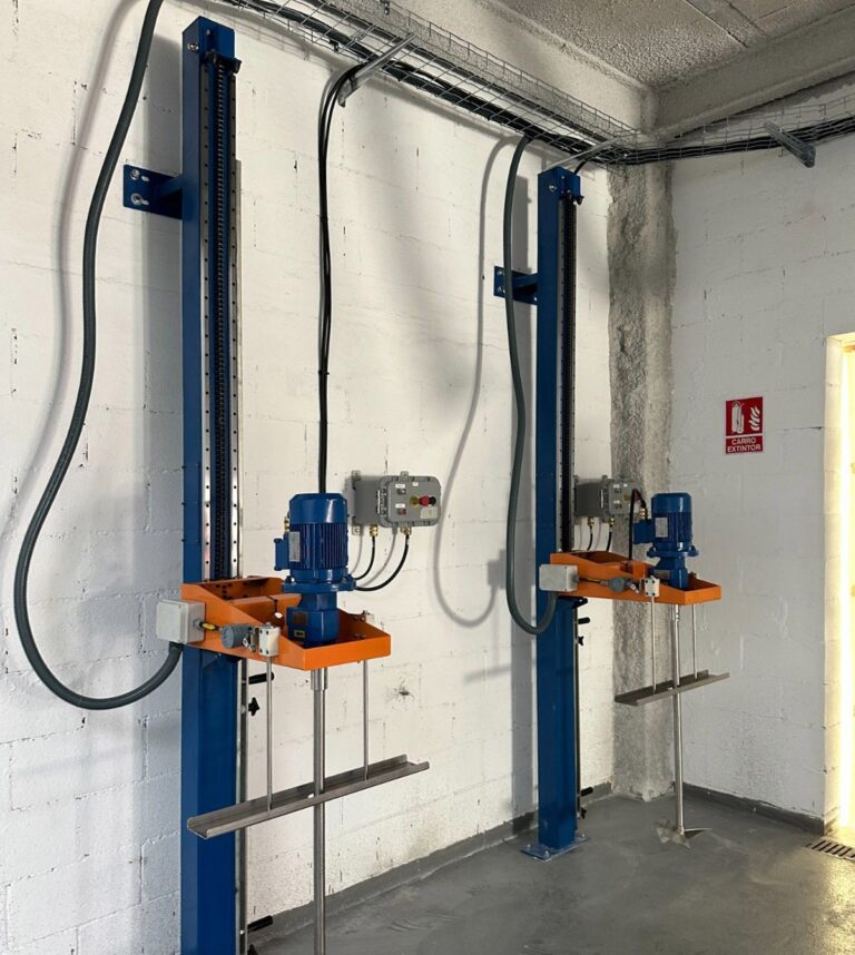 Instalación industrial para fabricación de tintas base disolvente