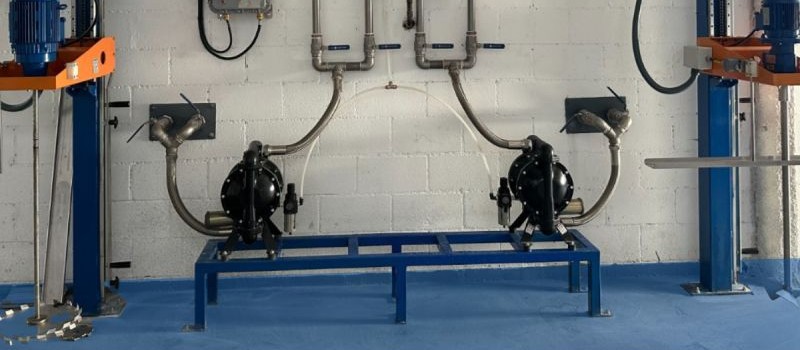 Instalación de TECINSA para fabricación de tintas base disolvente