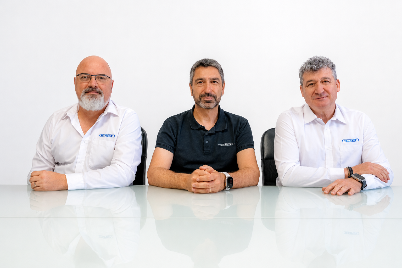 Germán Peinado, Juan Altaba y José Luis Segovia, equipo de Tecinsa