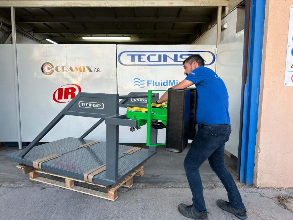Máquina de melé para rugby fabricada por Tecinsa